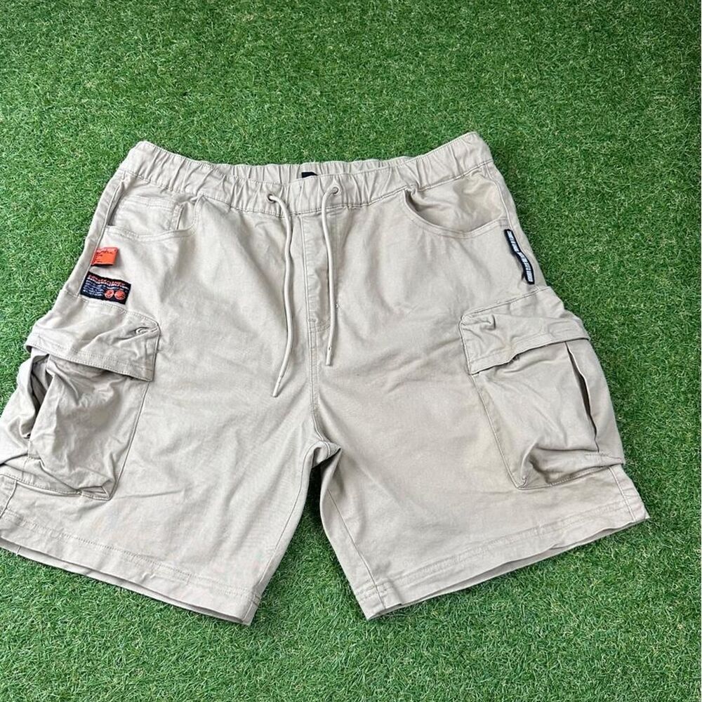 Unbranded Men's Cream and Tan Shorts